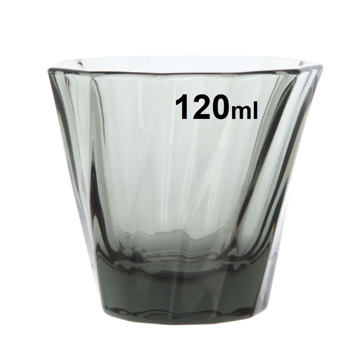 Стакан Loveramics Urban Glass 120ml Twisted Cortado Glass, цвет черный