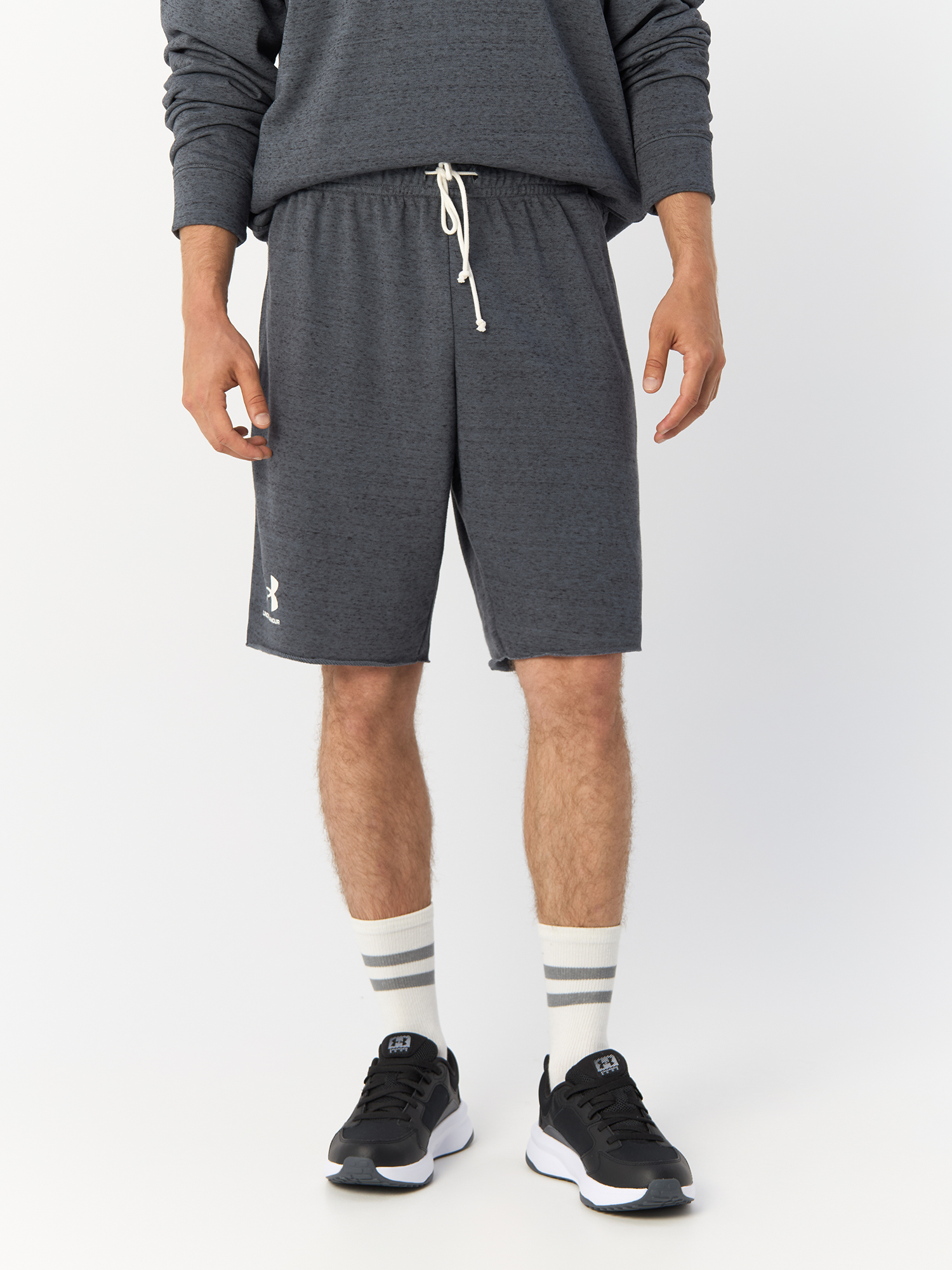 Шорты Under Armour UA Rival Terry Short мужские, серые, размер LG, 1361631 Вьетнам серый