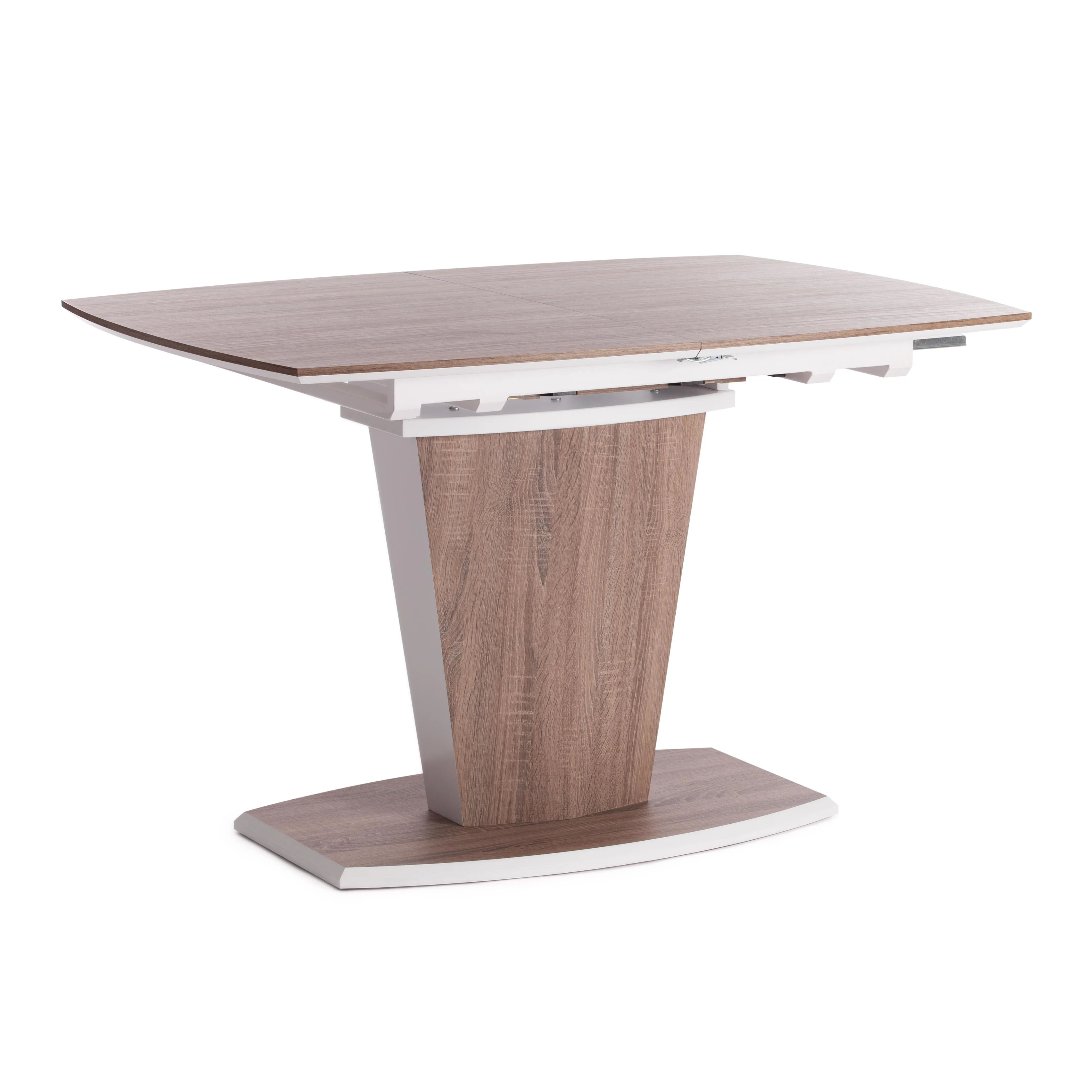 

Стол TetChair FANCY МДФ HPL, 120-160х85х75 см, Дуб трюфель/Белый, Fancy