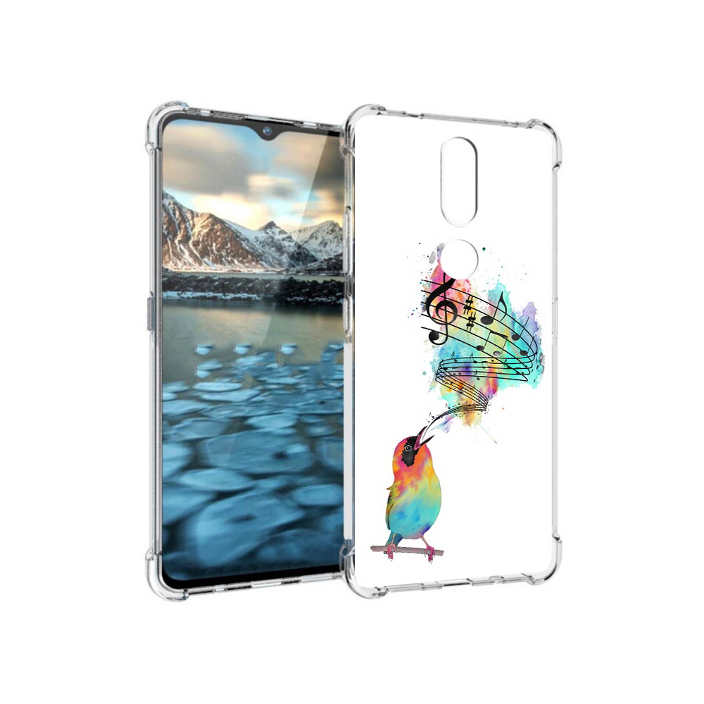 

Чехол MyPads Tocco для Nokia 2.4 певчая птичка (PT227049.107.536), Прозрачный, Tocco