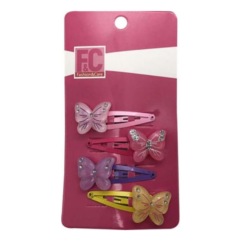 

Заколки для волос Fashion&Care 4 шт, Разноцветный
