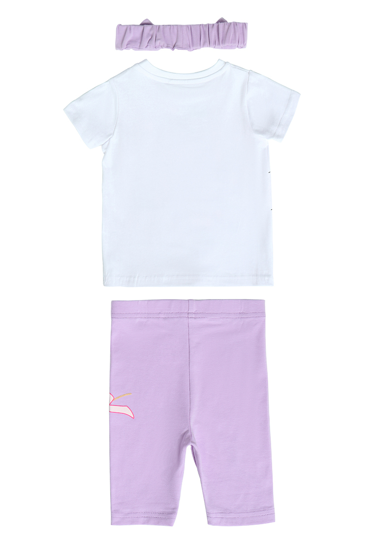 Комплект одежды Kari Baby SS23B01700502, белый, фиолетовый, 80 термобелье женское rizziano зимнее комплект фиолетовый