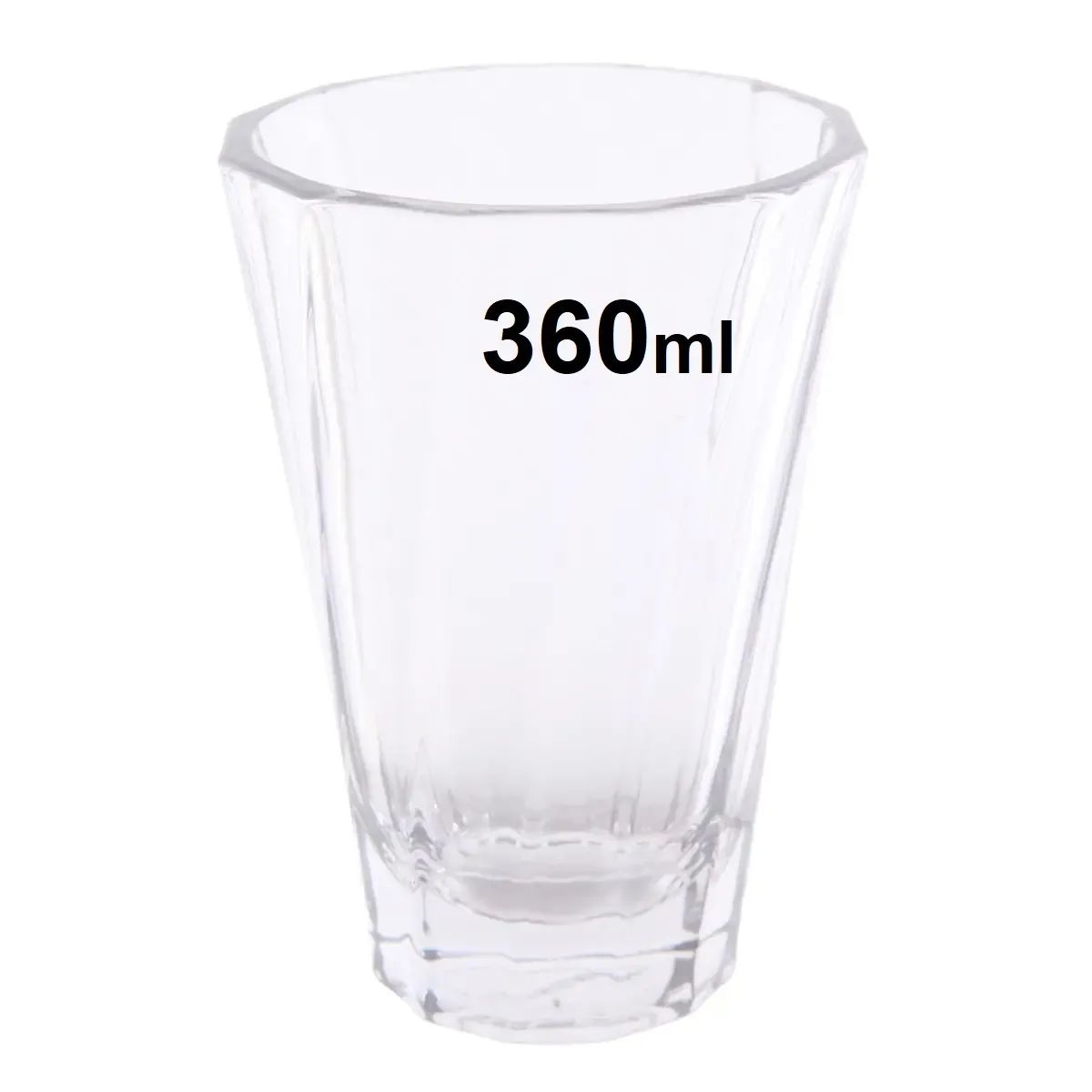 Стакан Loveramics Urban Glass 360ml Twisted Latte Glass, прозрачный