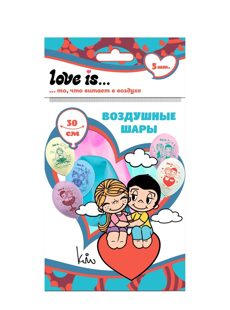 Воздушные шарики ND Play Love is 30 см, 10 штук