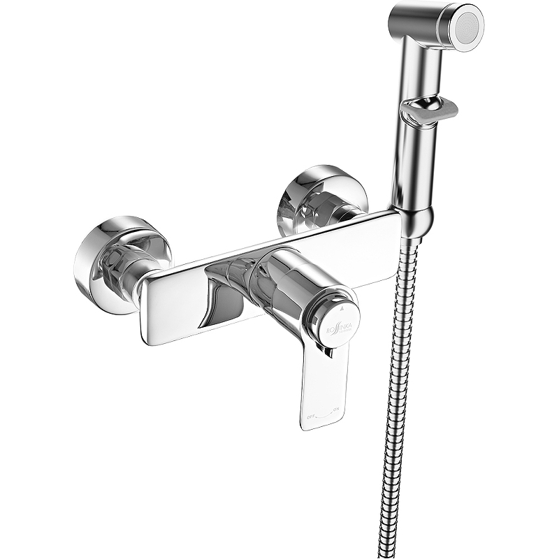 фото Гигиенический душ со смесителем rossinka rs50-52 с термостатом хром rossinka silvermix