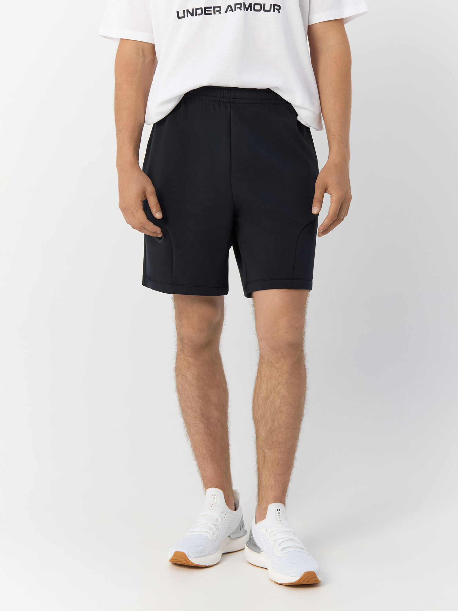 Шорты Under Armour UA Unstoppable Flc Shorts мужские чёрные размер MD 1379809 12590₽