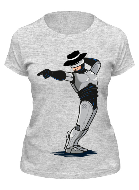 

Футболка женская Printio Robocop x jackson серая M, Серый, Robocop x jackson