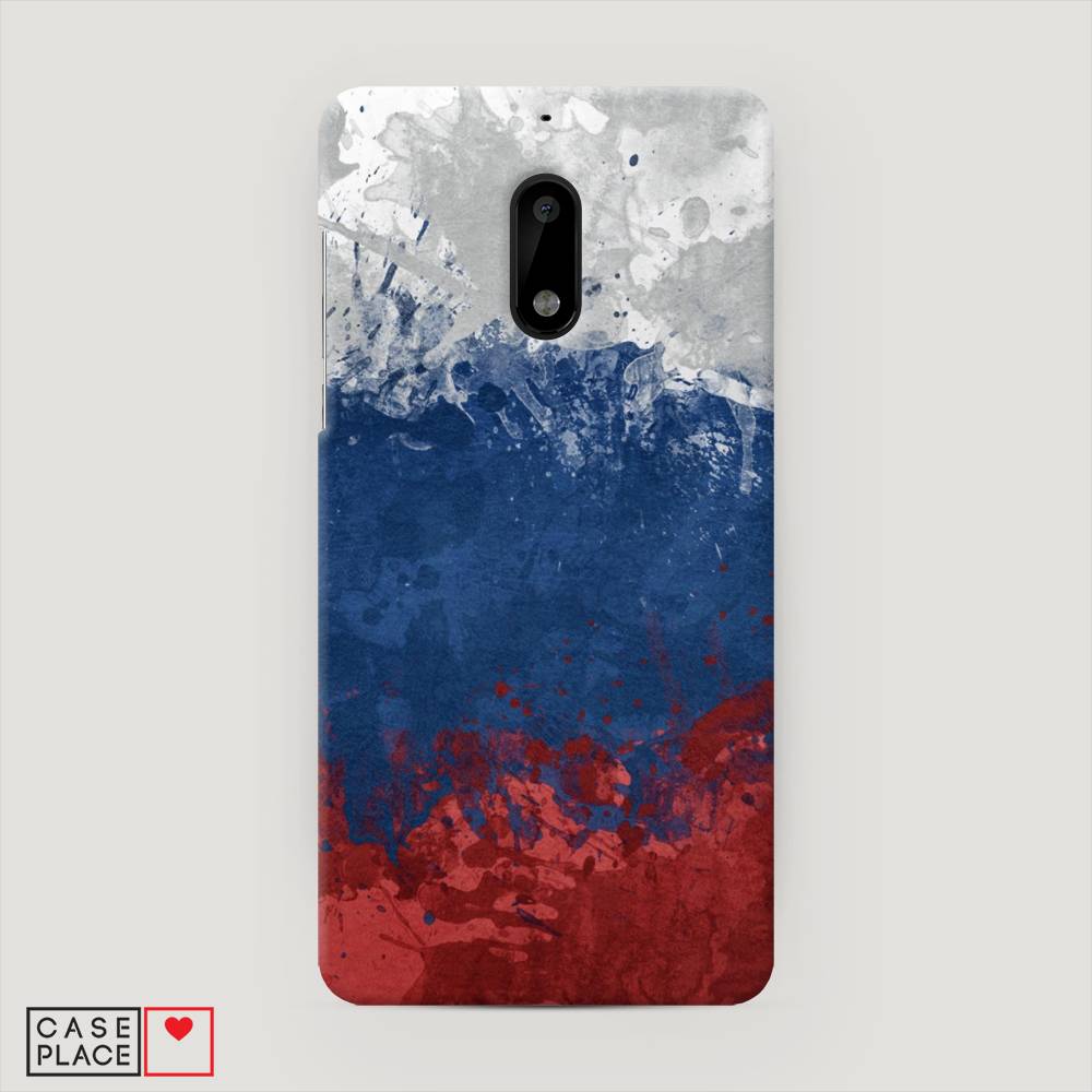 

Чехол Awog "Флаг России неровный" для Nokia 6, 120320-4