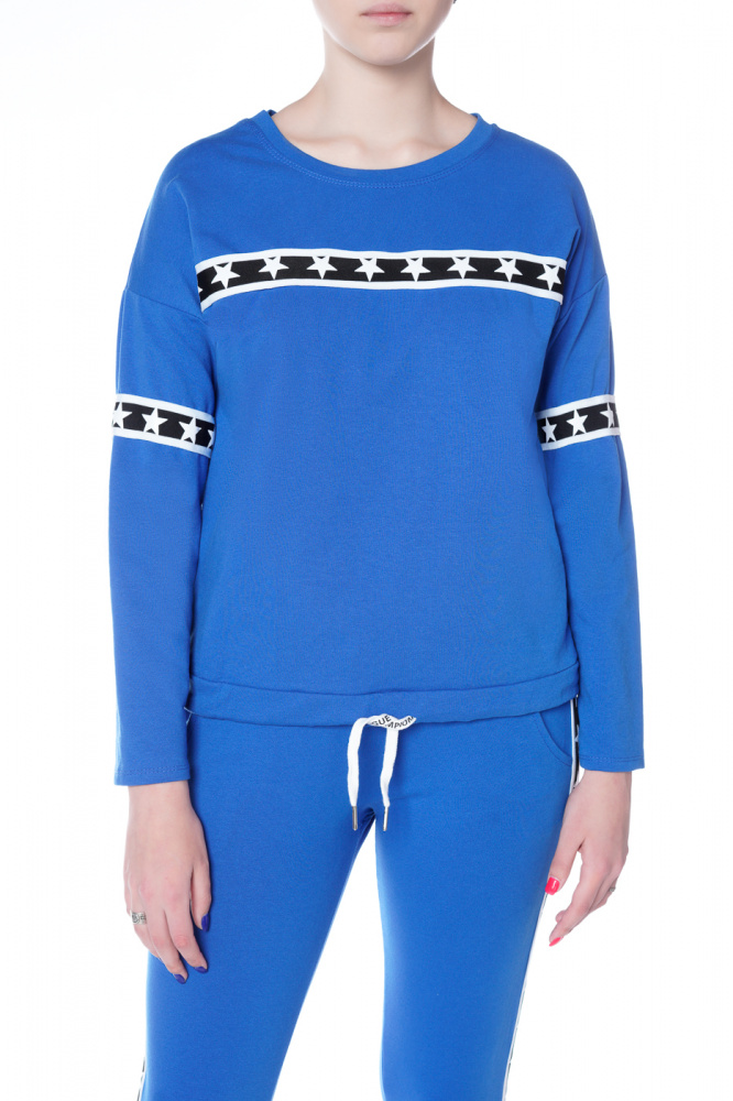 

Свитшот женский Norah&Olivia BB1235 синий one size, BB1235