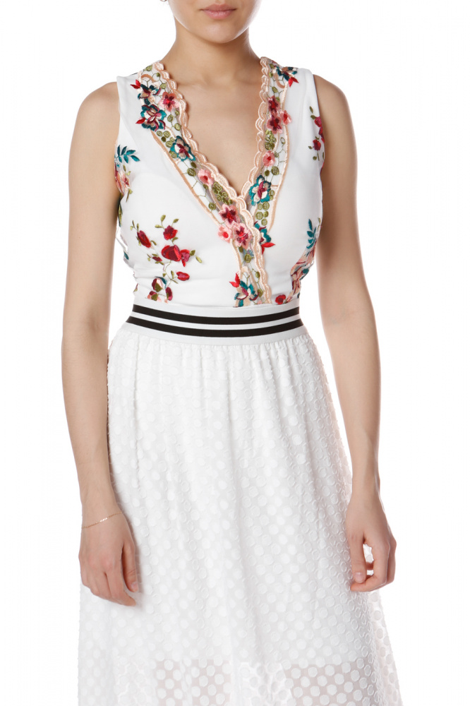 

Боди женское Norah&Olivia BB7630 белое one size, BB7630