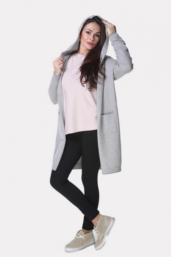 

Кардиган женский BLUOLTRE BL79485_1 серый one size, BL79485_1