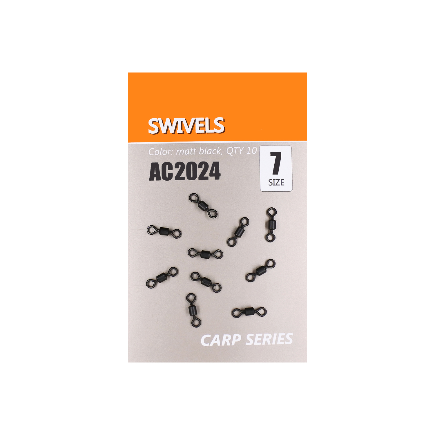 

Вертлюг ORANGE №7 (цвет mbl) 10шт, Черный