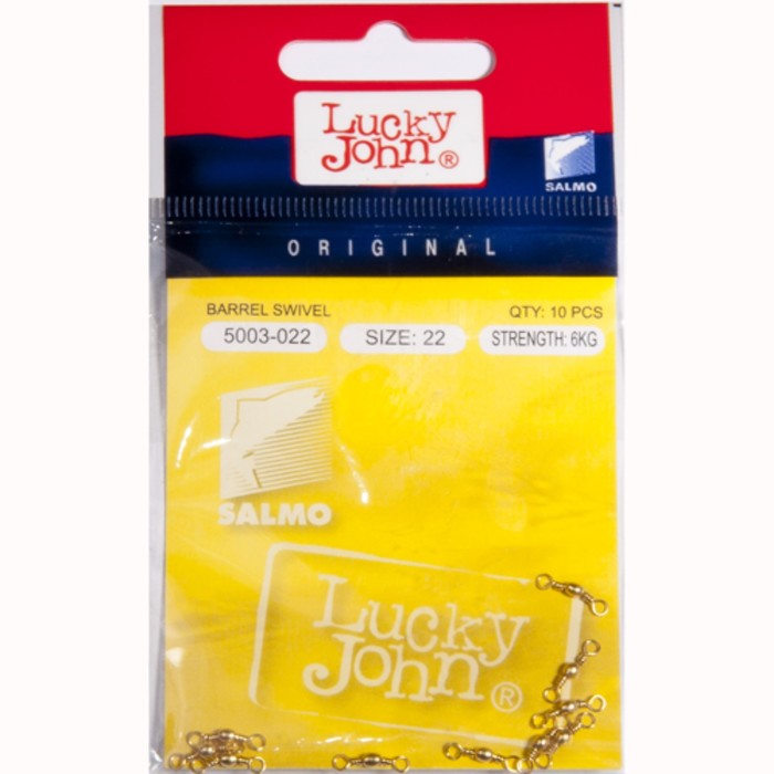 Вертлюги Lucky John BARREL SWIVEL Brass 022 10шт.