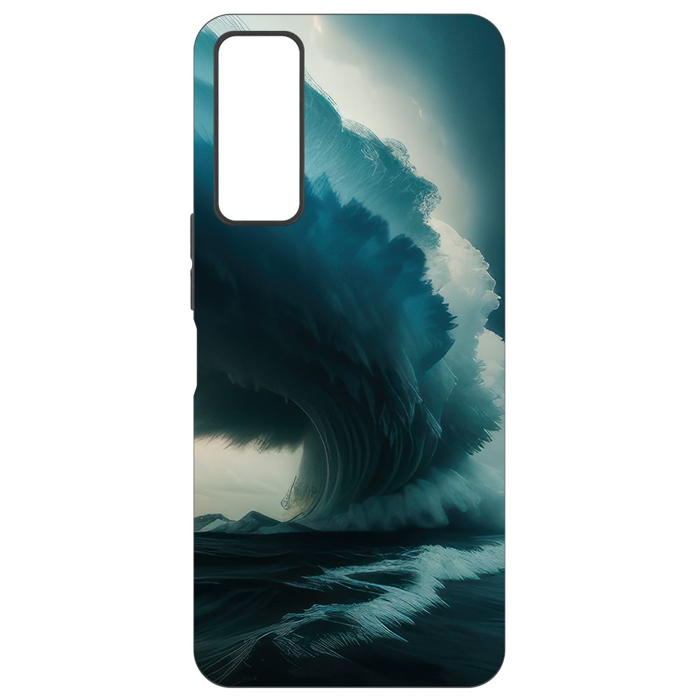 

Чехол-накладка Krutoff Soft Case Торнадо для TCL 30 черный