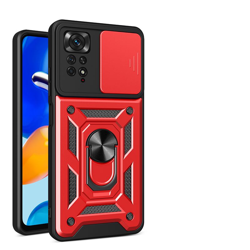 

Чехол с кольцом Bumper Case для Xiaomi Redmi Note 11 Pro+ 5G (красный)