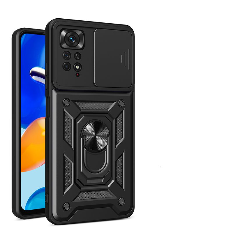 

Чехол с кольцом Bumper Case для Xiaomi Redmi Note 11 Pro (черный)