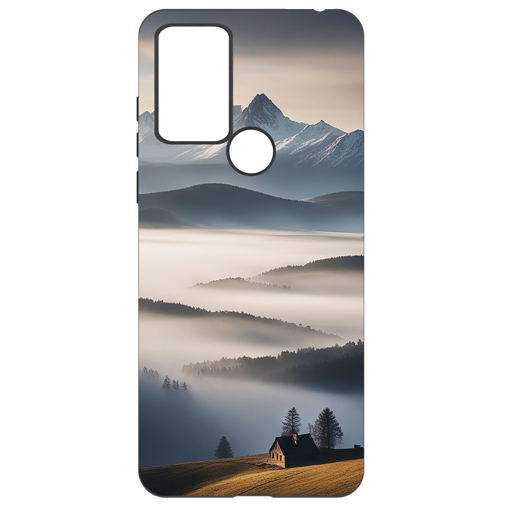 

Чехол-накладка Krutoff Soft Case Туман для TCL 305 черный