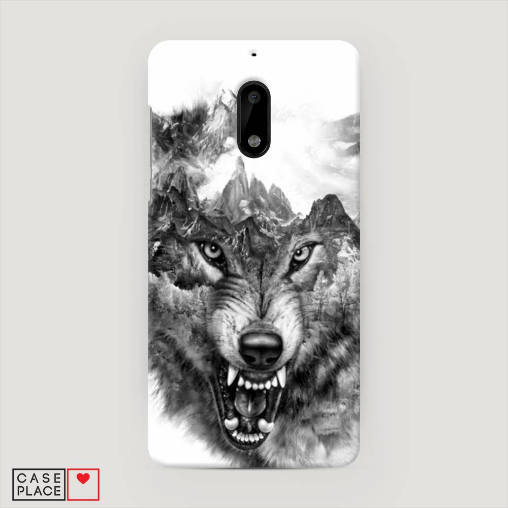 

Чехол Awog "Волк в горах" для Nokia 6, 120320-1