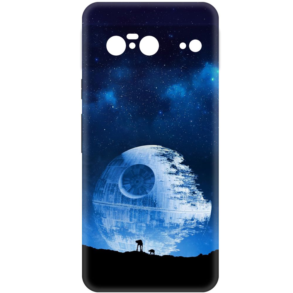 

Чехол-накладка Krutoff Soft Case Звездные Войны. Звезда смерти для Google Pixel 8 черный