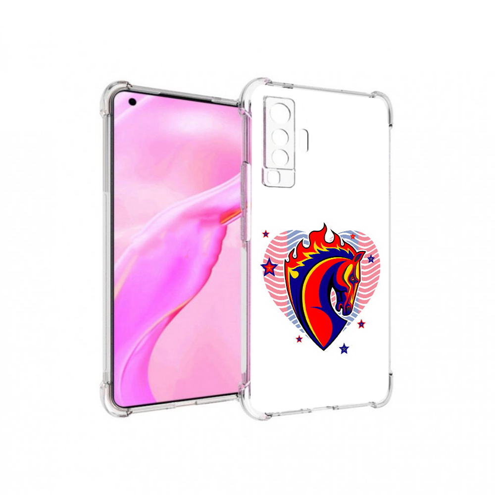 

Чехол MyPads Tocco для Vivo X50 ФК ЦСЛ Лошадь (PT226969.391.180), Прозрачный, Tocco