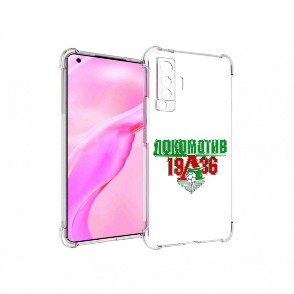 

Чехол MyPads Tocco для Vivo X50 ФК локомотив 1936 (PT226969.391.182), Прозрачный, Tocco