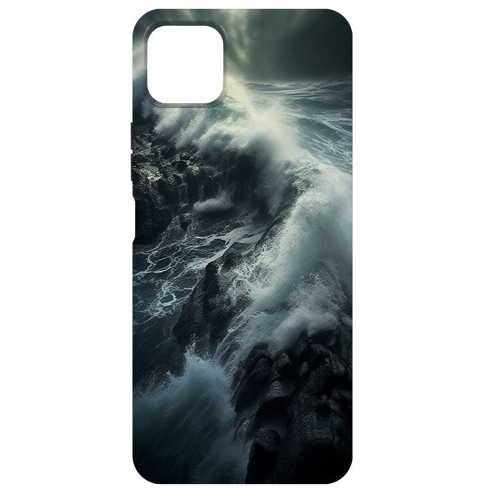 

Чехол-накладка Krutoff Soft Case Шторм для Wiko T3 черный