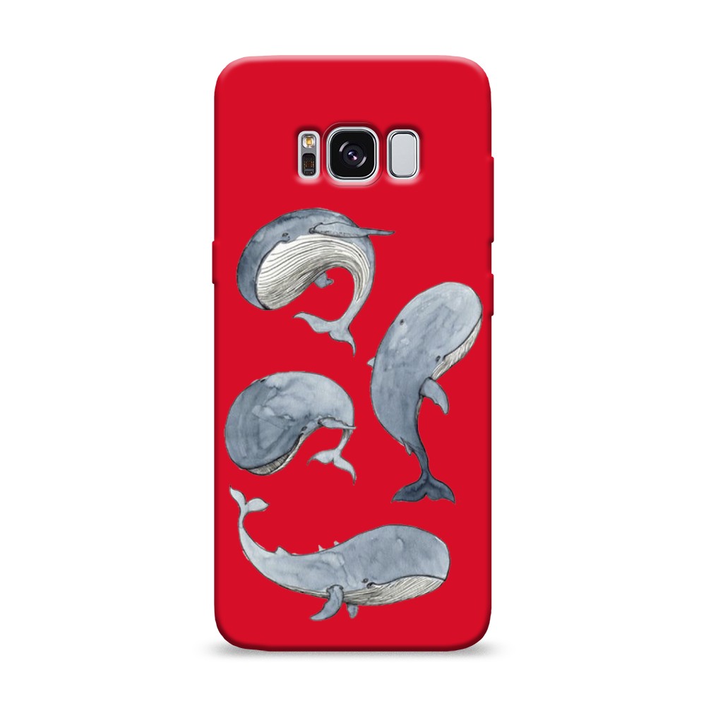 

Чехол Awog на Samsung Galaxy S8 "Киты", Разноцветный, 24753-1