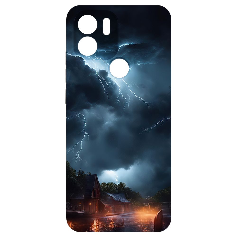 

Чехол-накладка Krutoff Soft Case Ночная гроза для Poco C51 черный