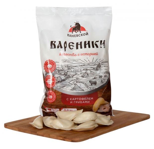 

Вареники Каневской с картофелем и грибами 900 г