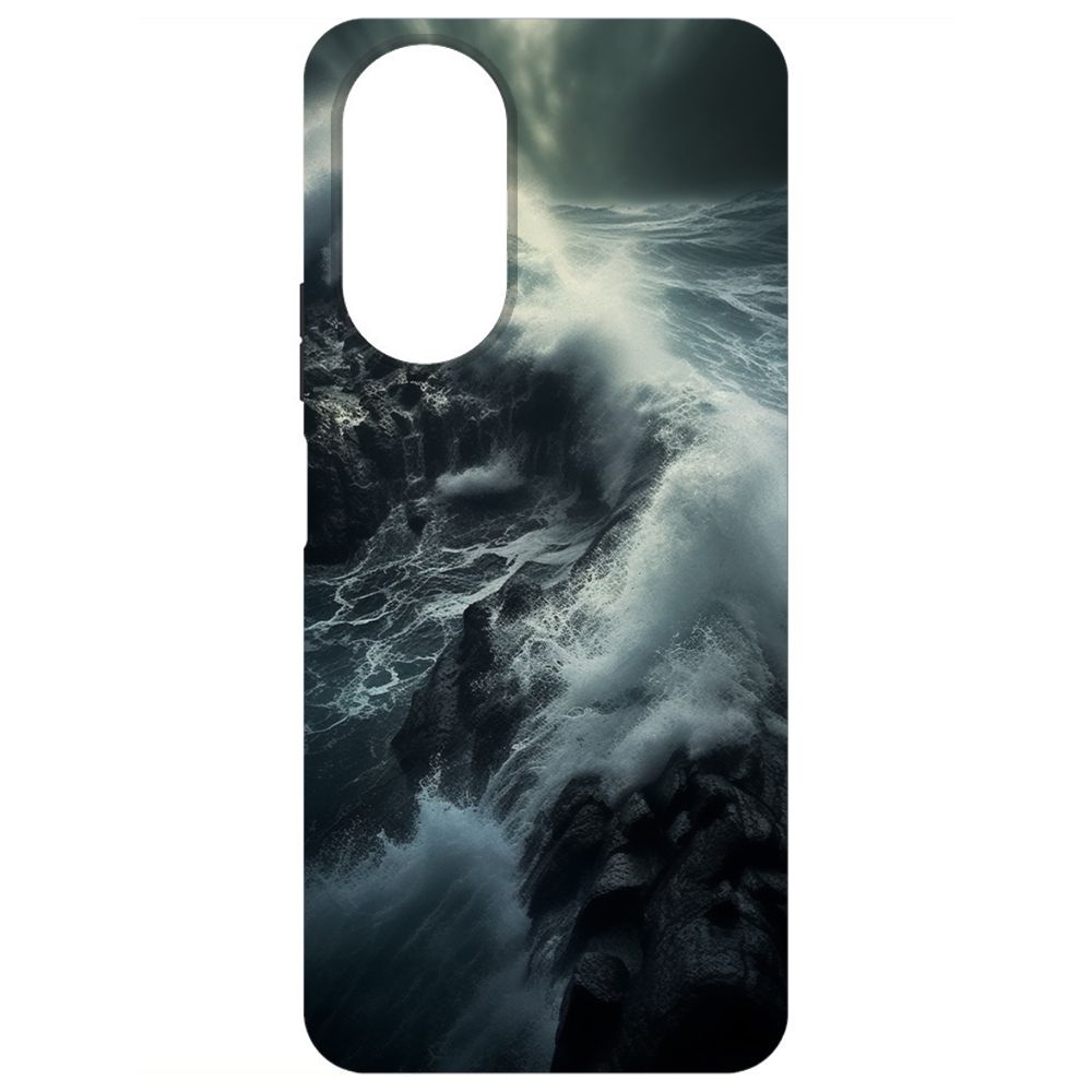 

Чехол-накладка Krutoff Soft Case Шторм для Honor X7 черный