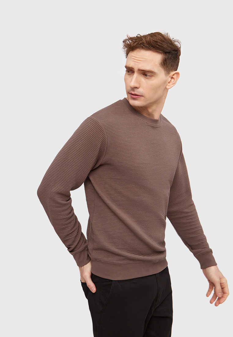 

Свитшот мужской Modis M221M00072 хаки 3XL, M221M00072