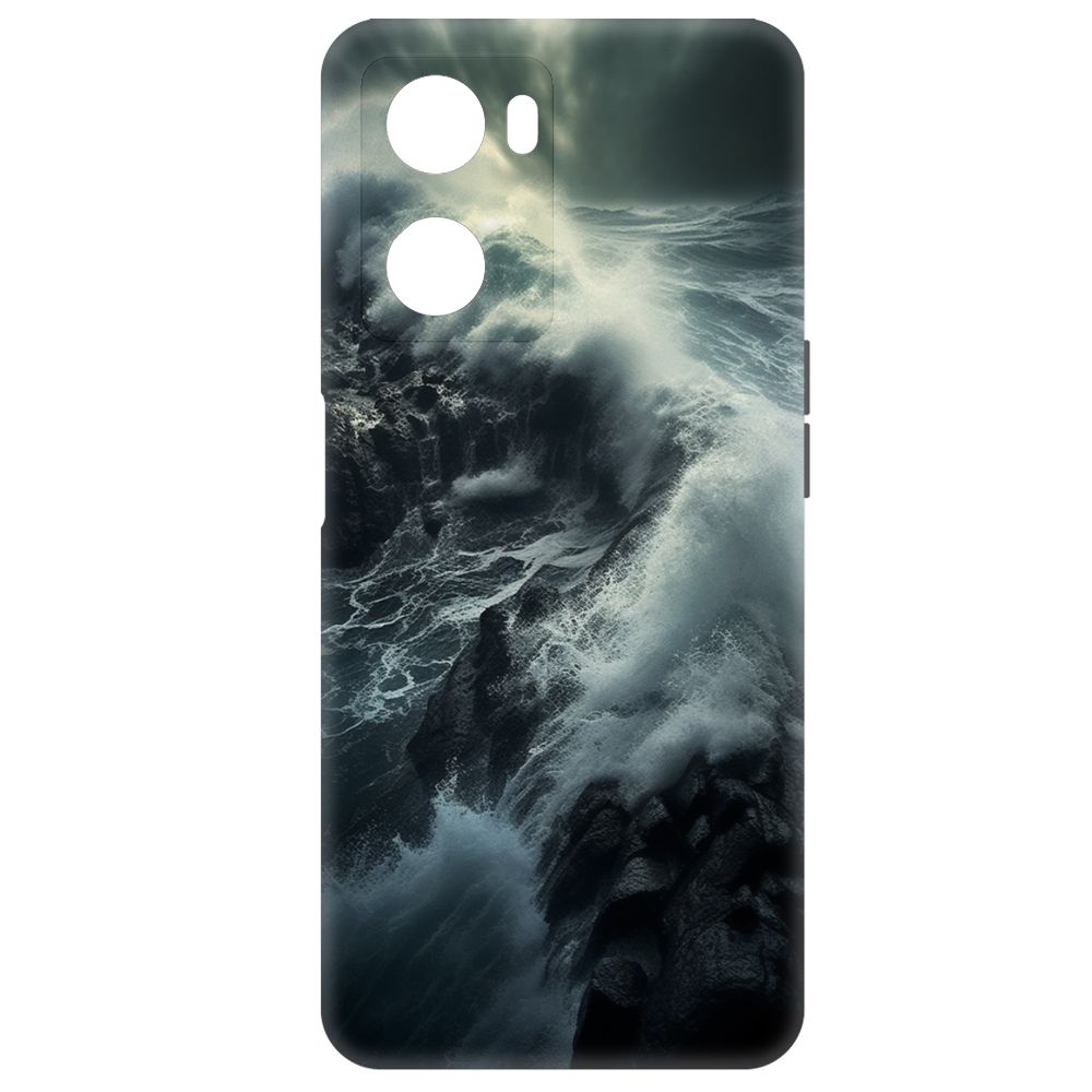 

Чехол-накладка Krutoff Soft Case Шторм для Oppo A57 черный