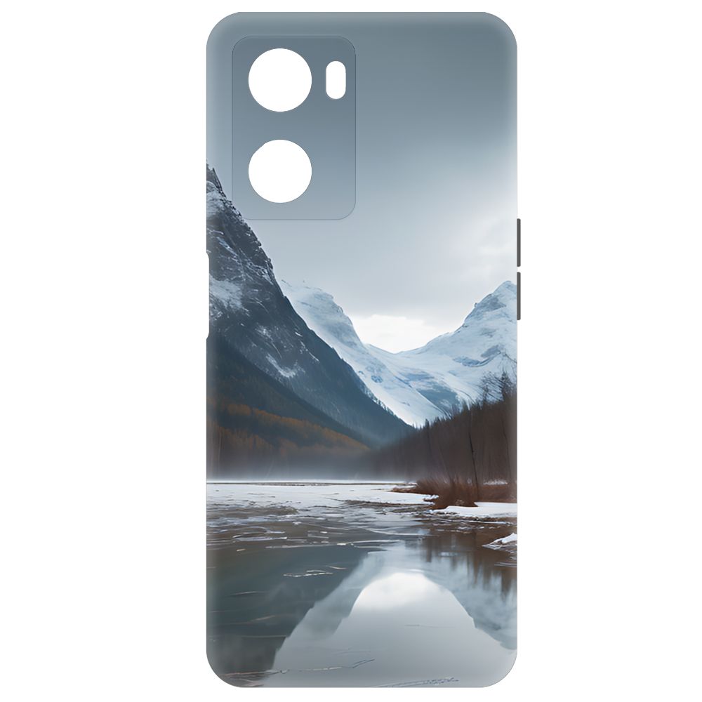 

Чехол-накладка Krutoff Soft Case Весенняя оттепель для Oppo A57 черный