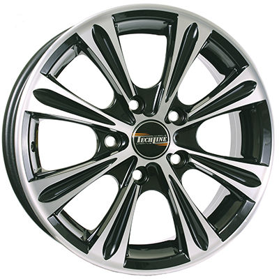 фото Колесный диск r15 4x100 6j et39 d67,1 tech-line 523 bd tech line