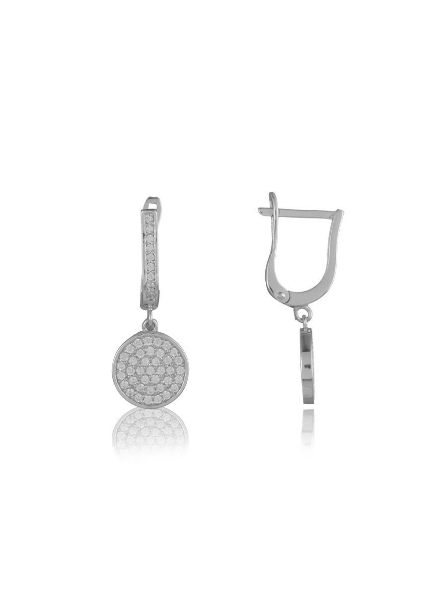 

Серьги подвески из серебра с фианитом TOP CRYSTAL 40455345, 40455345
