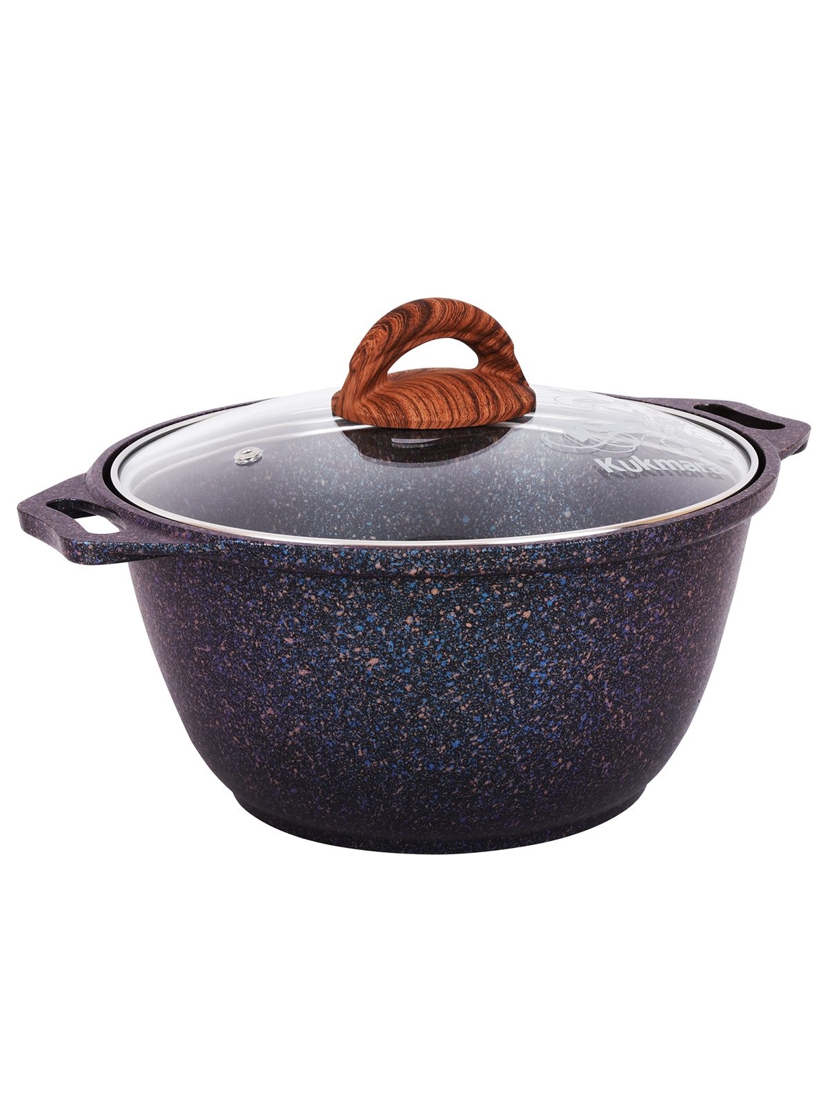

Кастрюля с крышкой Kukmara Granit ultra антипригарная 3 л, Черный