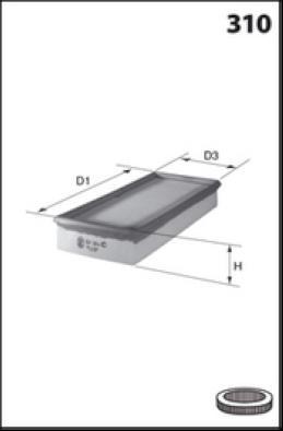 

Фильтр воздушный MECA-FILTER ELP9396