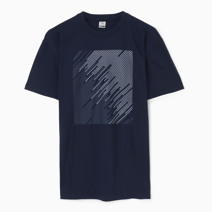 

Футболка мужская No Brand 10368141 синяя 54 RU, Синий, 10368141