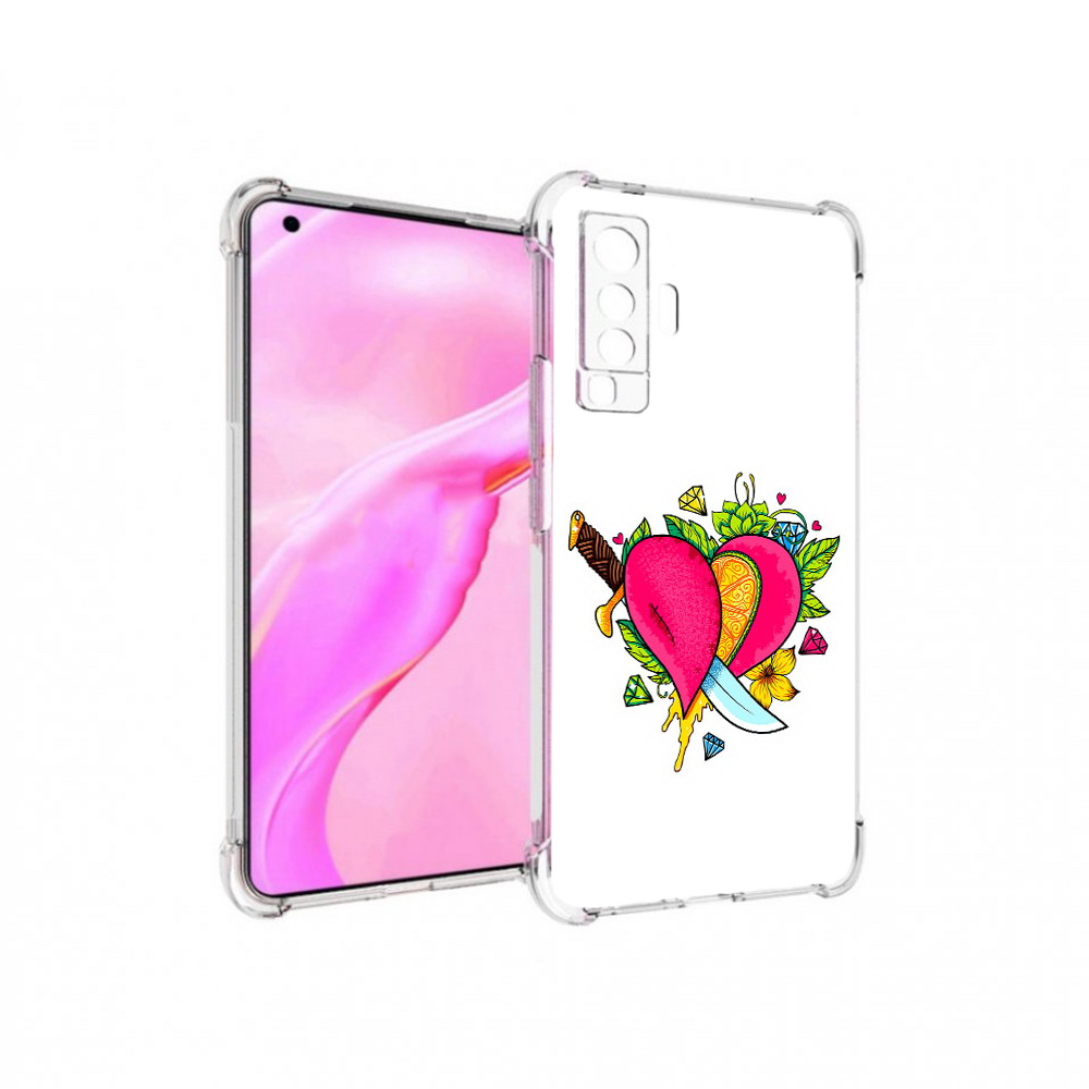 

Чехол MyPads Tocco для Vivo X50 Фруктовое сердце (PT226969.391.188), Прозрачный, Tocco