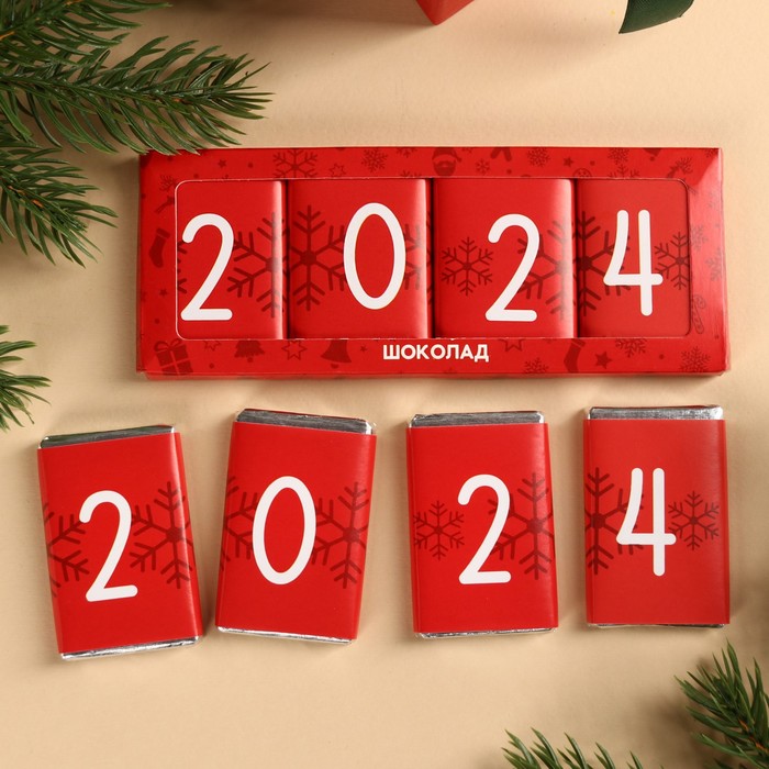 Шоколадный набор Фабрика Счастья 2024 12 г, 4 штуки