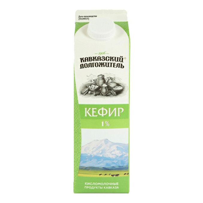 

Кефир Кавказский долгожитель 1% 900 г