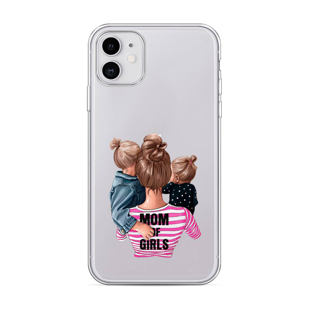 фото Чехол awog для apple iphone 11 "mom of girls"