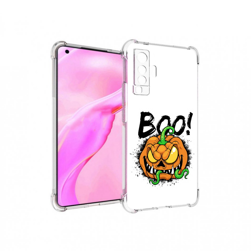 

Чехол MyPads Tocco для Vivo X50 Хэллоуин бу (PT226969.391.193), Прозрачный, Tocco
