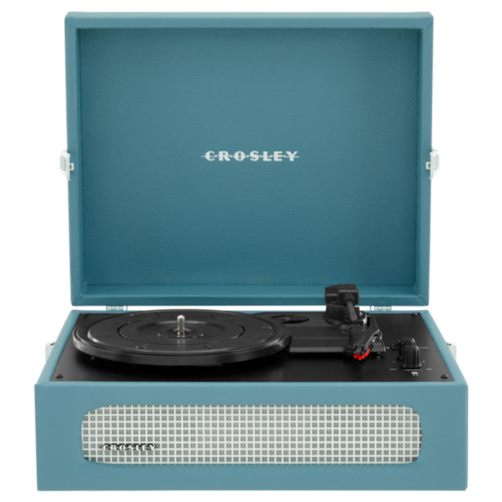 фото Проигрыватель виниловых пластинок crosley voyager plus washed (cr8017b-wb4) blue