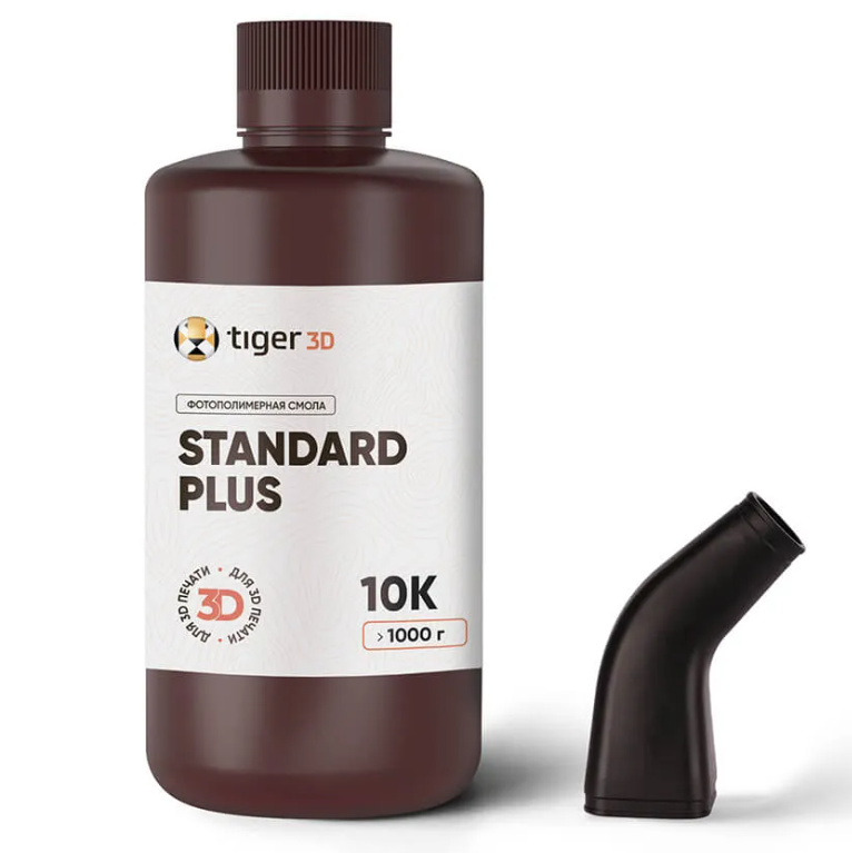 Фотополимерный смола Tiger 3D Standard Plus Resin 10K черный 1 кг