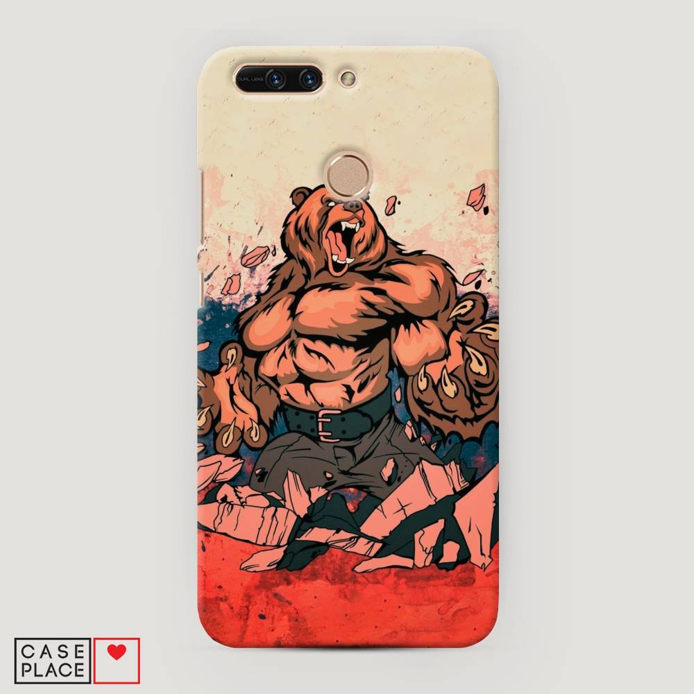 

Чехол Awog "Медведь с флагом РФ" для Honor 8 Pro, 61020-1