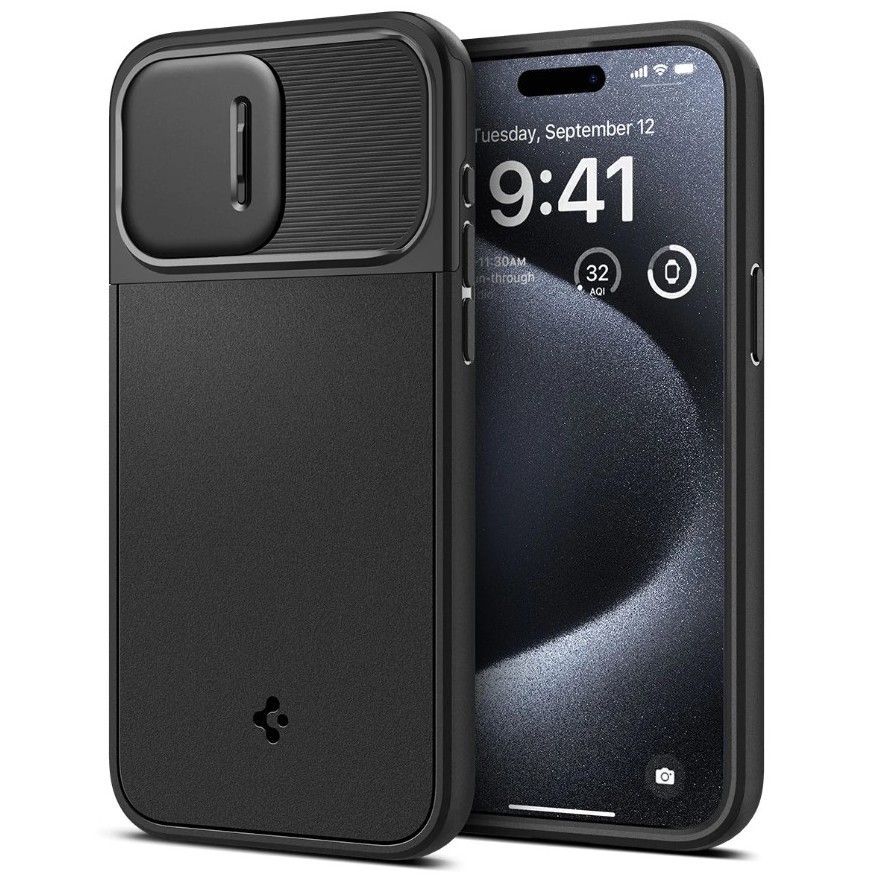 

Защитный чехол Spigen Optik Magsafe для iPhone 15 Pro черный ACS07184, Бежевый