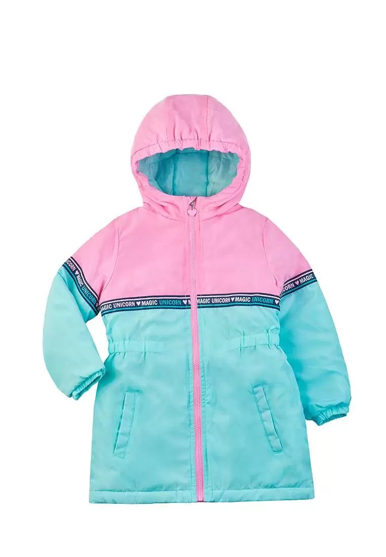 Куртка детская Max&Jessi SS23C376, розовый, бирюзовый, 98
