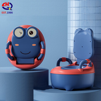 Горшок детский со спинкой и ручками Улыбка ST SM-CP007BL синийкрасный 2268₽