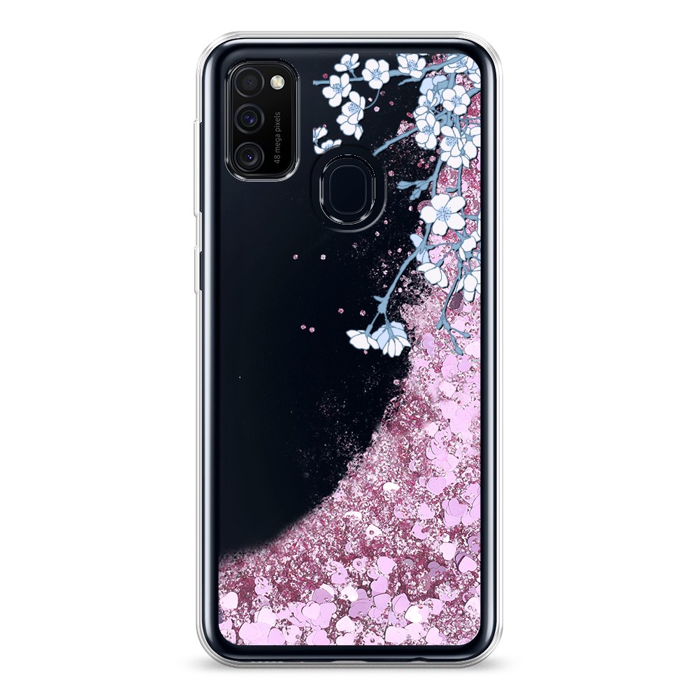 

Жидкий чехол с блестками "Цветочная фантазия 3" на Samsung Galaxy M30s, 29894-1